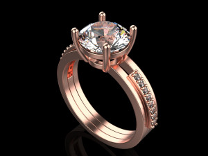 Engagement Ring 1894 3D Принт Модель