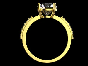 Engagement Ring 1894 3D Print Model
