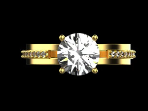 Engagement Ring 1894 3D Print Model