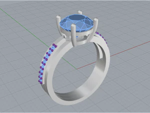 Engagement Ring 1894 3D Print Model