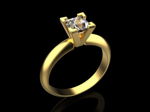 Engagement Ring 1908 3D Принт Модель