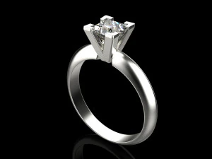 Engagement Ring 1908 3D Print Model