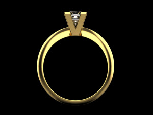 Engagement Ring 1908 3D Print Model