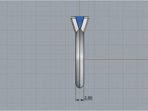 Engagement Ring 1908 3D Print Model