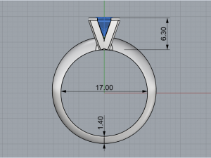 Engagement Ring 1908 3D Print Model