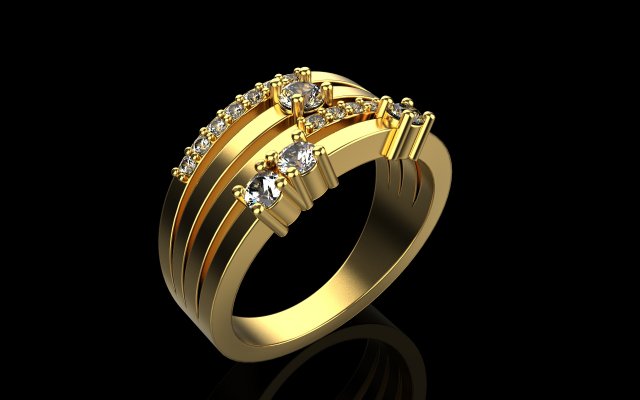 Ring 1916 Model Cetak 3D .c4d .max .obj .3ds .fbx .stl .blend 