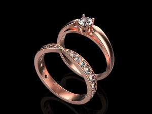 Engagement Ring 1923 3D Print Model
