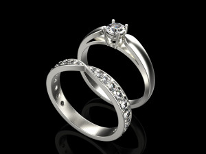 Engagement Ring 1923 3D Принт Модель