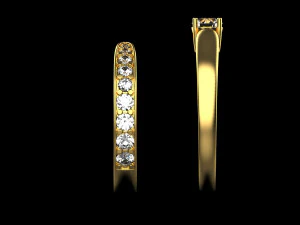Engagement Ring 1923 3D Print Model