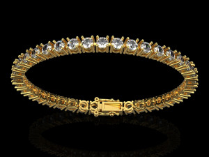 Tennis Bracelet 1262 3D Baskı Modeli