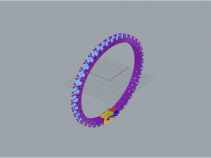Tennis Bracelet 1262 3D Baskı Modeli