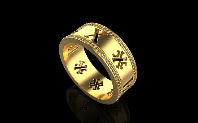 Ring 1935 3D Принт Модель .c4d .max .obj .3ds .fbx .stl .blend 