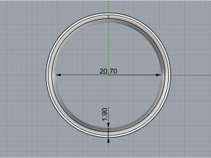 Ring versace 1949 Modello di stampa 3D
