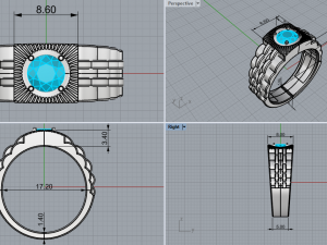 Man ring 1956 Model Cetak 3D