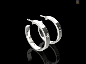 Earrings 723 013 3D Print Model