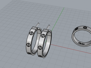 Earrings 723 013 3D Print Model