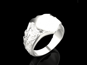 Man ring 734 3D Принт Модель