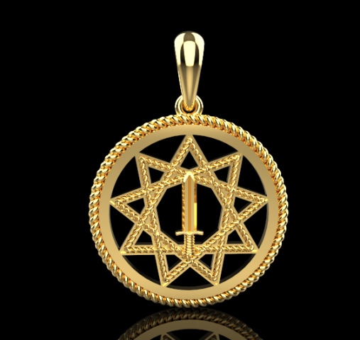 Pendant 736 3D Print Model .c4d .max .obj .3ds .fbx .stl .blend