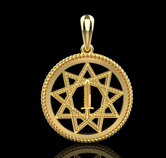 Pendant 736 3D Print Model .c4d .max .obj .3ds .fbx .stl .blend 