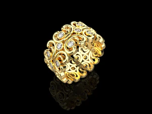 Wedding Rings 742 003 3D Print Model