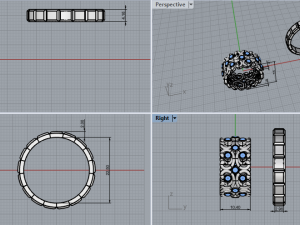 Wedding Rings 742 003 3D Baskı Modeli