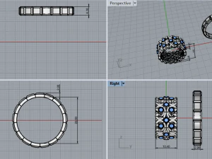 Wedding Rings 742 003 3D Print Model