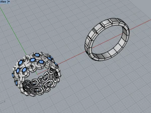Wedding Rings 742 003 3D Print Model