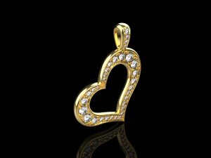 Кулон Сердце 745 006 3D Принт Модель