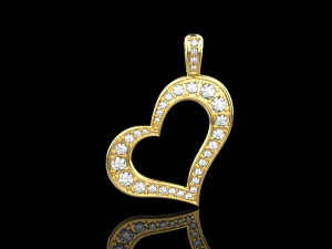 Pendant Heart 745 006 3D Print Model