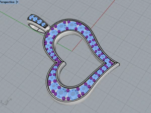 Pendant Heart 745 006 3D Print Model