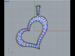 Pendant Heart 745 006 Modelo de Impressão 3D