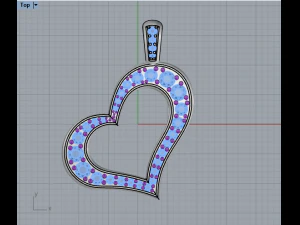 Pendant Heart 745 006 3D Print Model