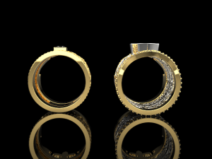 Wedding Rings 749 021 Modello di stampa 3D