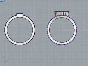 Wedding Rings 749 021 3D Print Model