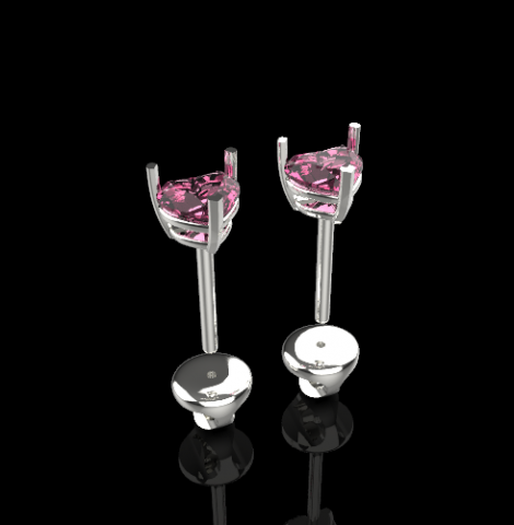 Earrings heart 754 3D 打印模型 .c4d .max .obj .3ds .fbx .stl .blend 