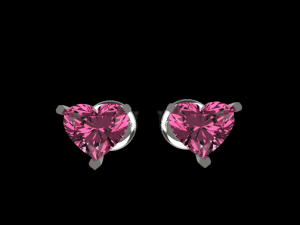 Earrings heart 754 3D 打印模型