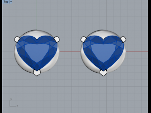 Earrings heart 754 3D 打印模型