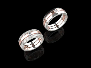 Fedi nuziali 755 007 Modello di stampa 3D