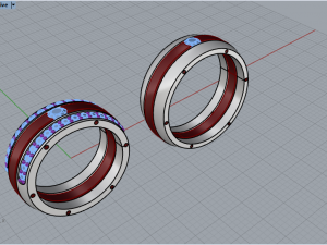 Wedding Rings 755 007 3D Print Model