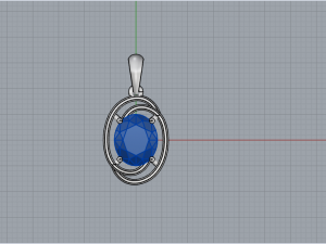 Pendant 758 003 3Dプリントモデル