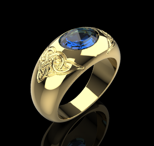 Man ring 763 003 3D Принт Модель .c4d .max .obj .3ds .fbx .stl .blend 