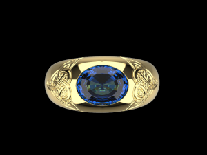Man ring 763 003 3D Принт Модель