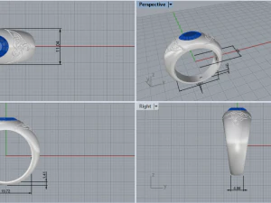 Man ring 763 003 3D Print Model