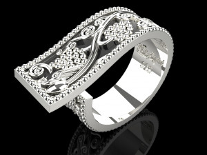 Ring with grapes 1467 3D Print Model