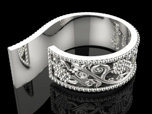 Ring with grapes 1467 3D Print Model