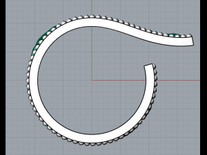 Ring with grapes 1467 Model Cetak 3D