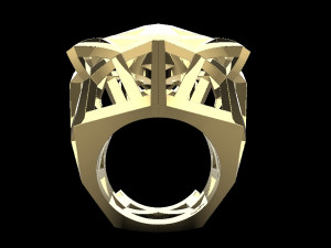 Panther ring 1485 3D Baskı Modeli
