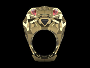 Panther ring 1485 3D Baskı Modeli