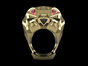 Panther ring 1485 3D Print Model