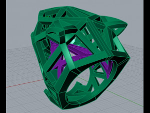 Panther ring 1485 3D Baskı Modeli